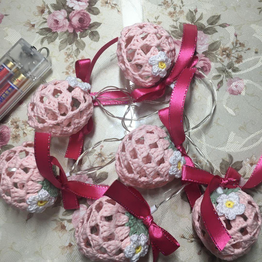 いちごガーランドランプ