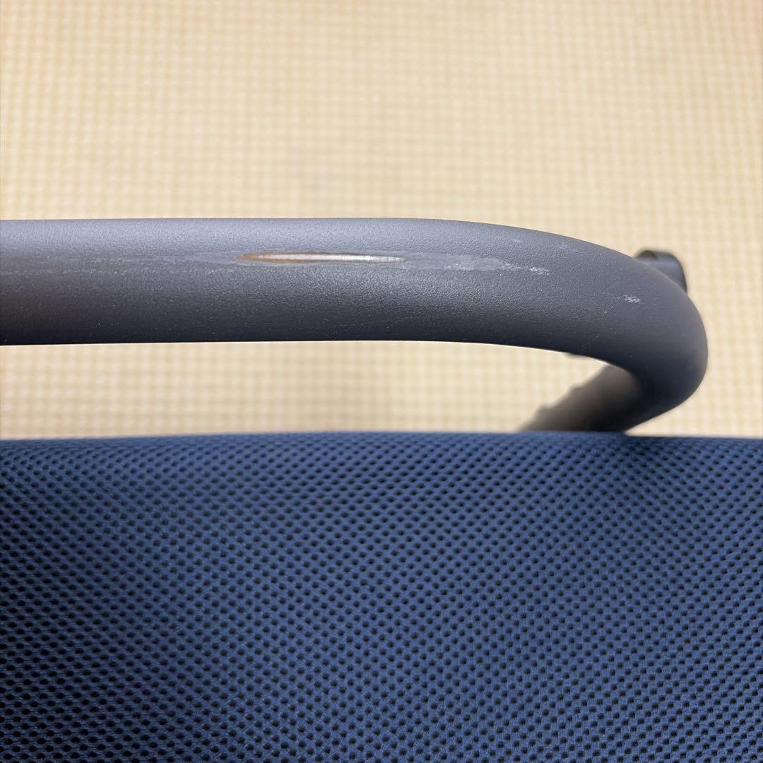 折り畳み高反発ベッド ネイビー スチールフレーム たのメル便