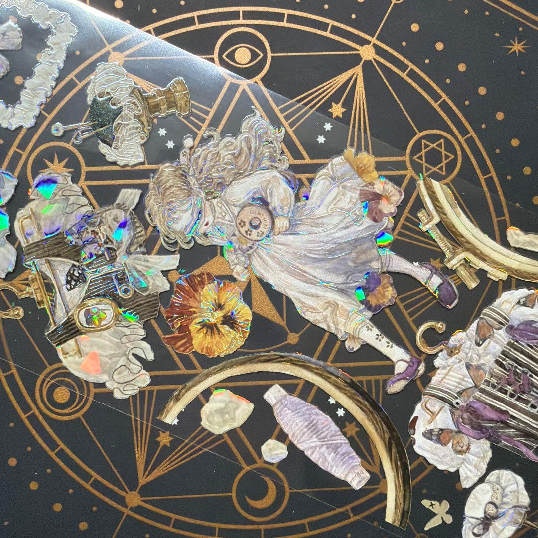 【8957】海外　マステ　中古巻　貝殻光マスキングテープ　残量多め　人物系