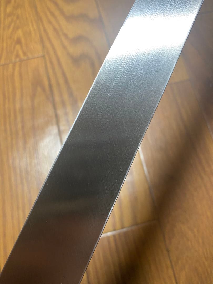 V金本焼 先丸タコ引包丁 和包丁 本焼 反り有り　刃渡り　尺一　 鏡面 鞘