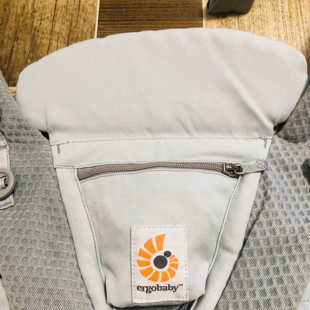 【美品】エルゴベビー　オムニブリーズ 抱っこ紐 OMNI BREEZE グレー