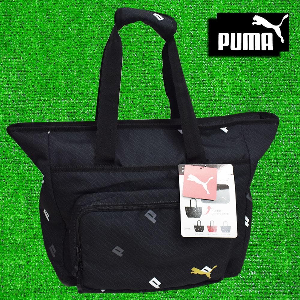 ふ*ん様 PUMA/プーマ ゴルフ パッカブル トートバッグ【ブラック】新品！