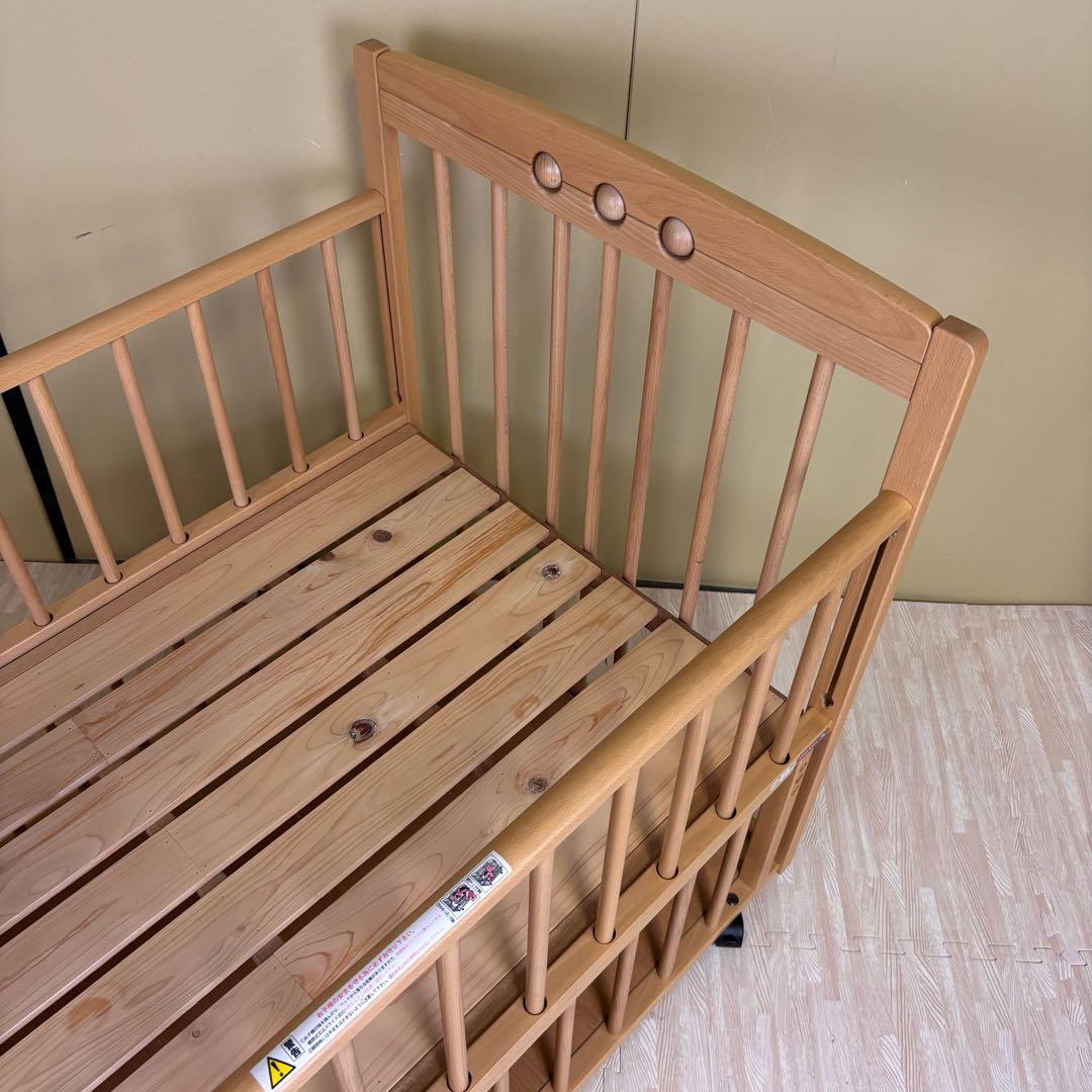 ☆すのこ床板☆美品☆　日本製　サワベビー　デュアルスライドベッド　ティアラDX