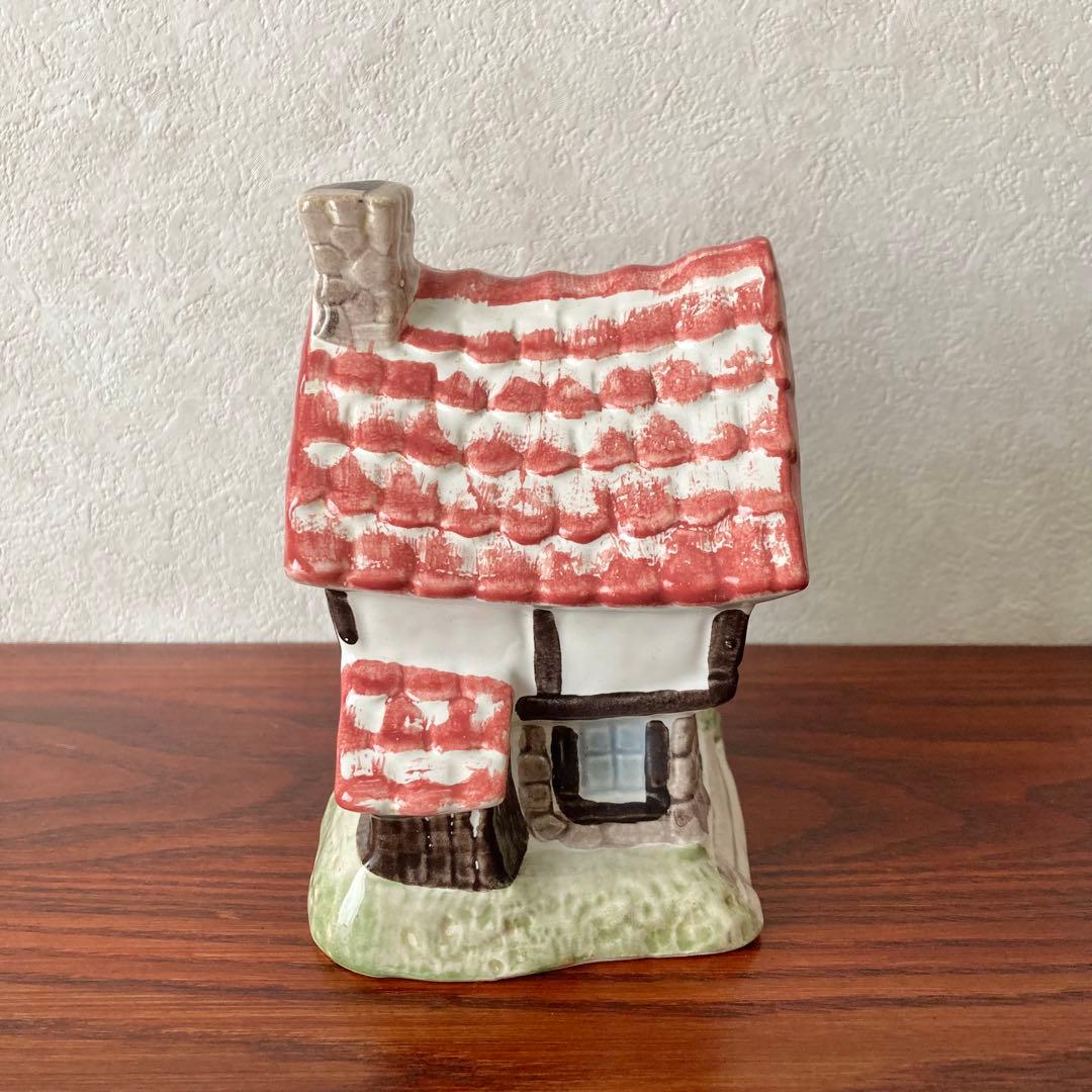 ゲーベル　貯金箱　コテージ型　陶器　置物　ドイツ　ヴィンテージ