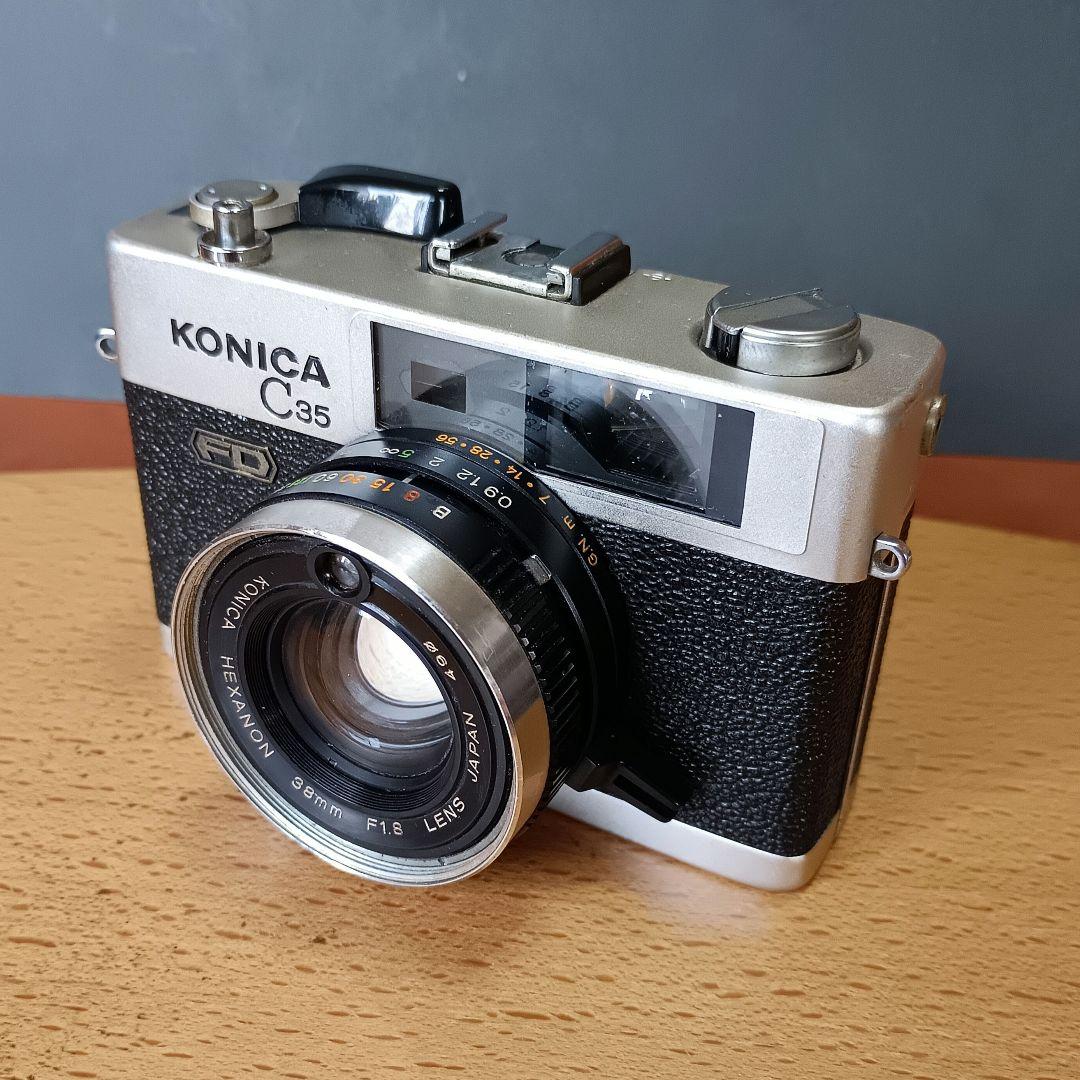 フィルムカメラ【整備、完動品】コニカC35FD