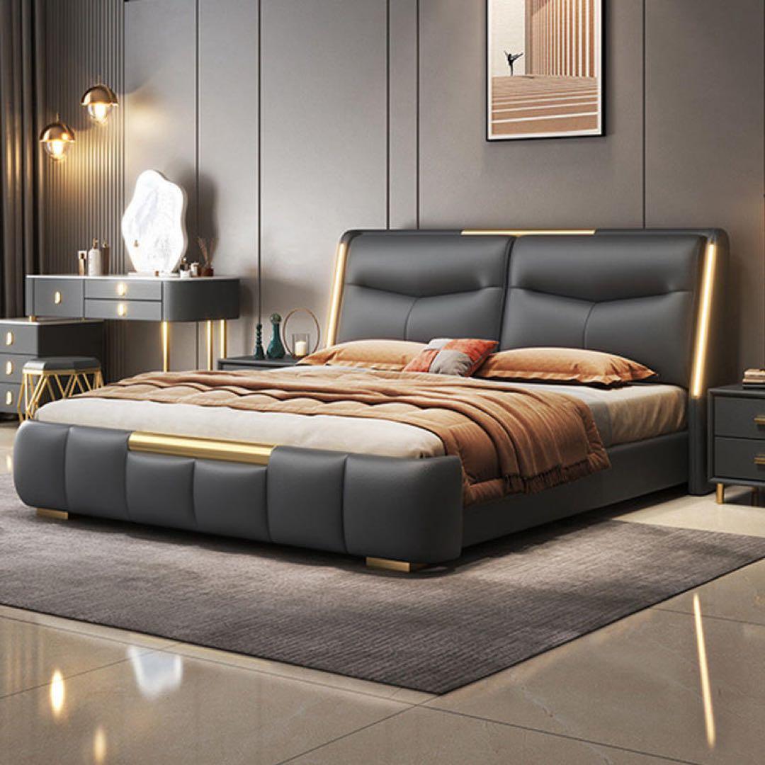 ラグジュアリーモダンベッド クイーンサイズ