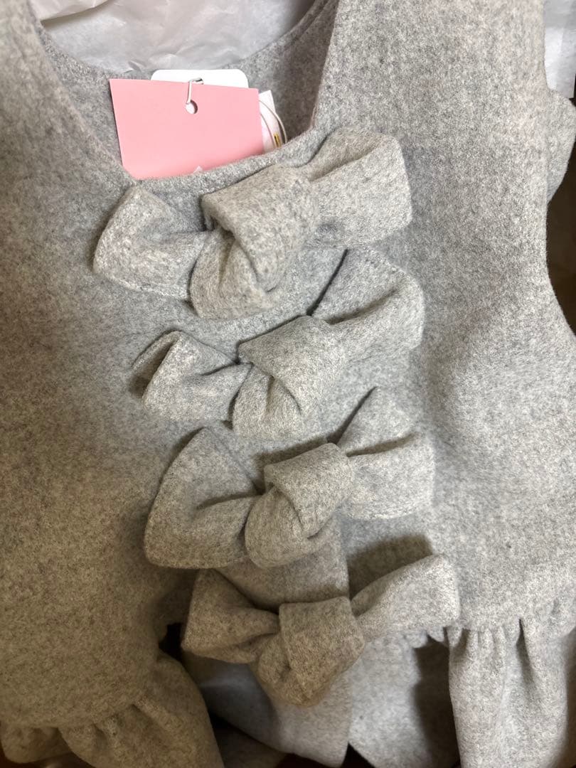 新品未使用♡jnhearts♡Ribbon Coat 38サイズ　グレー　コート