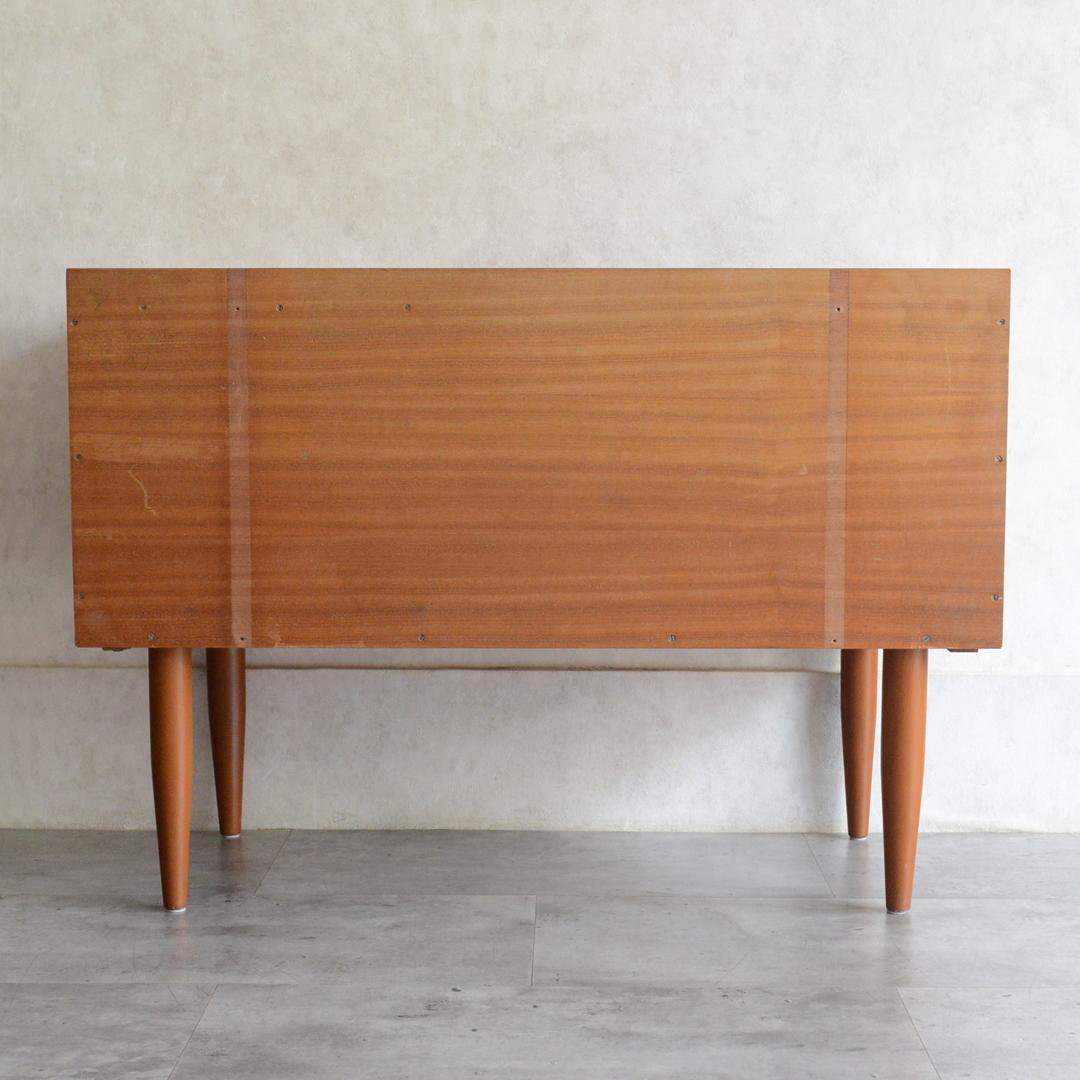 イギリスヴィンテージ チーク ドレッサー チェスト 鏡台 キャビネット