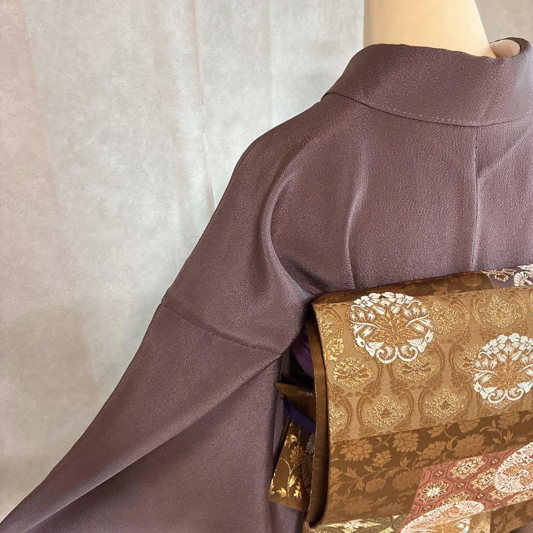 訪問着　フルセット　着物　正絹　ロング丈　しつけ付き　友禅　裄丈66 縮緬G7