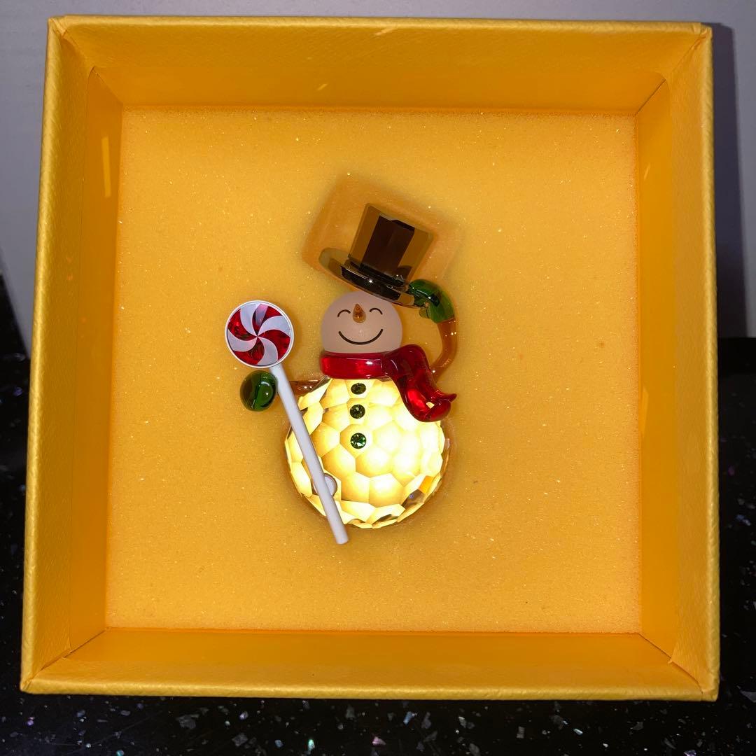 スワロフスキー クリスマス　雪だるま（スノーマン）