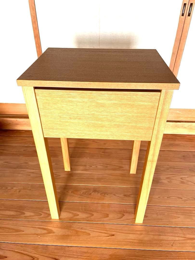 無印良品　木製ドレッサー・スツール付　廃盤 希少　タモ材