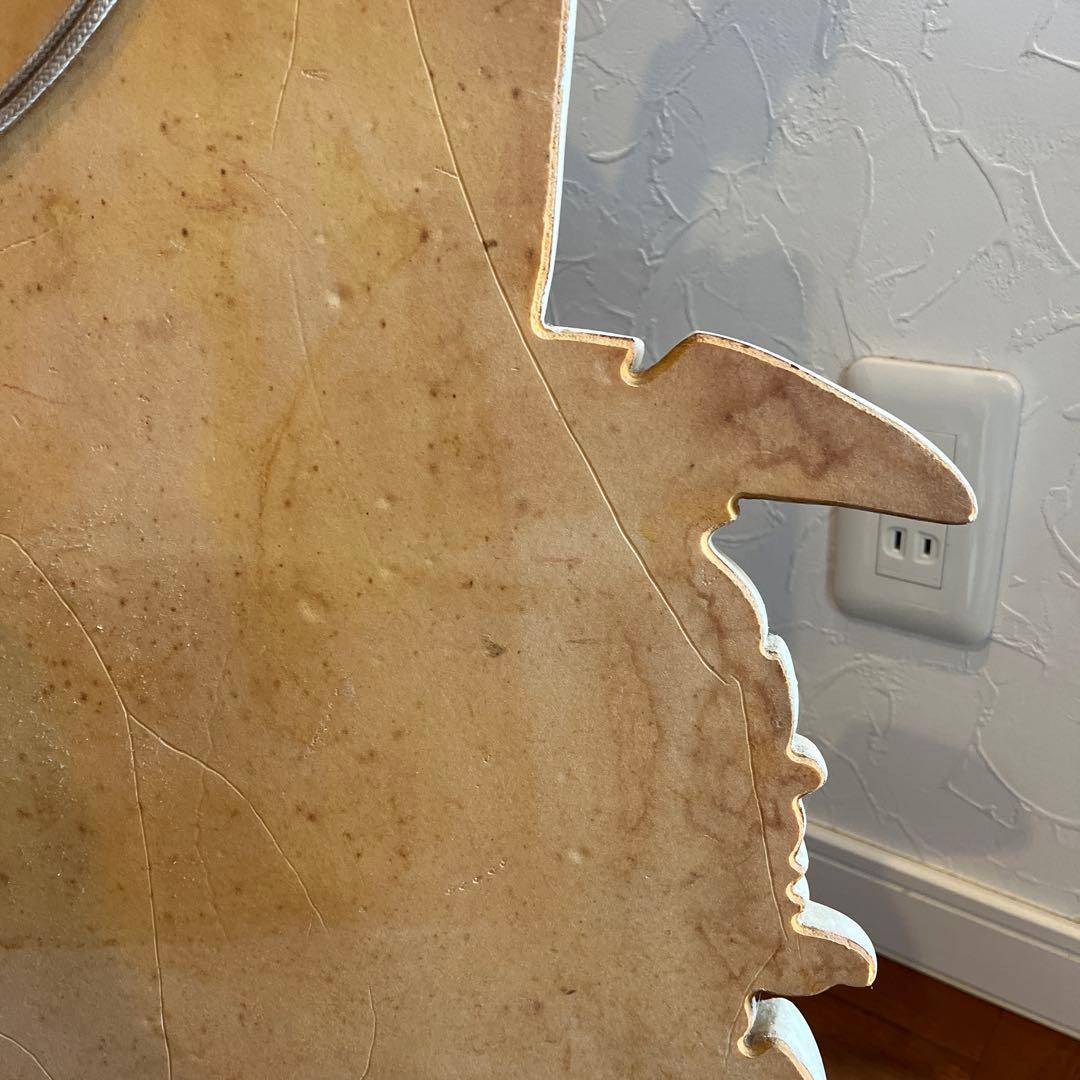 木製の壁掛けアート　アンティーク