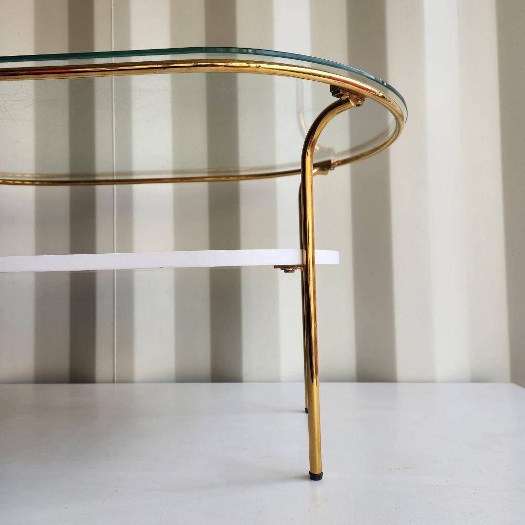 francfranc レガートコーヒーテーブル ゴールド×マーブル S