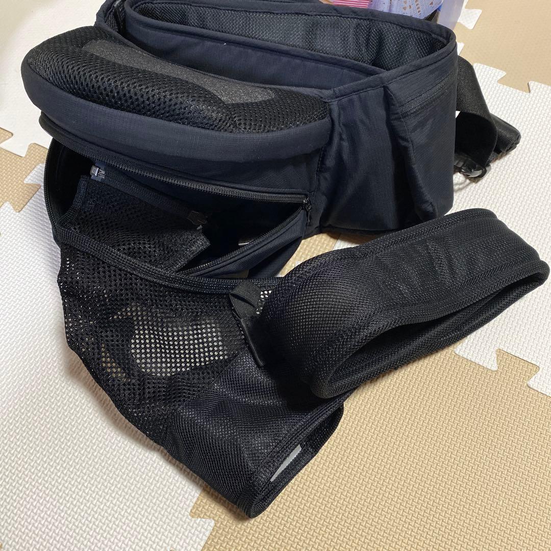 ポルバン アドバンス ヒップシート シングルショルダー付き ブラック