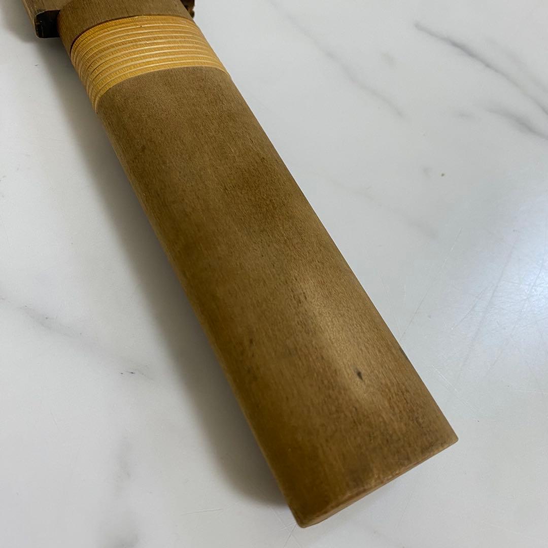 一点物 池袋金子製 　塗師屋包丁　繰小刀 刃渡り約14㎝　短刀