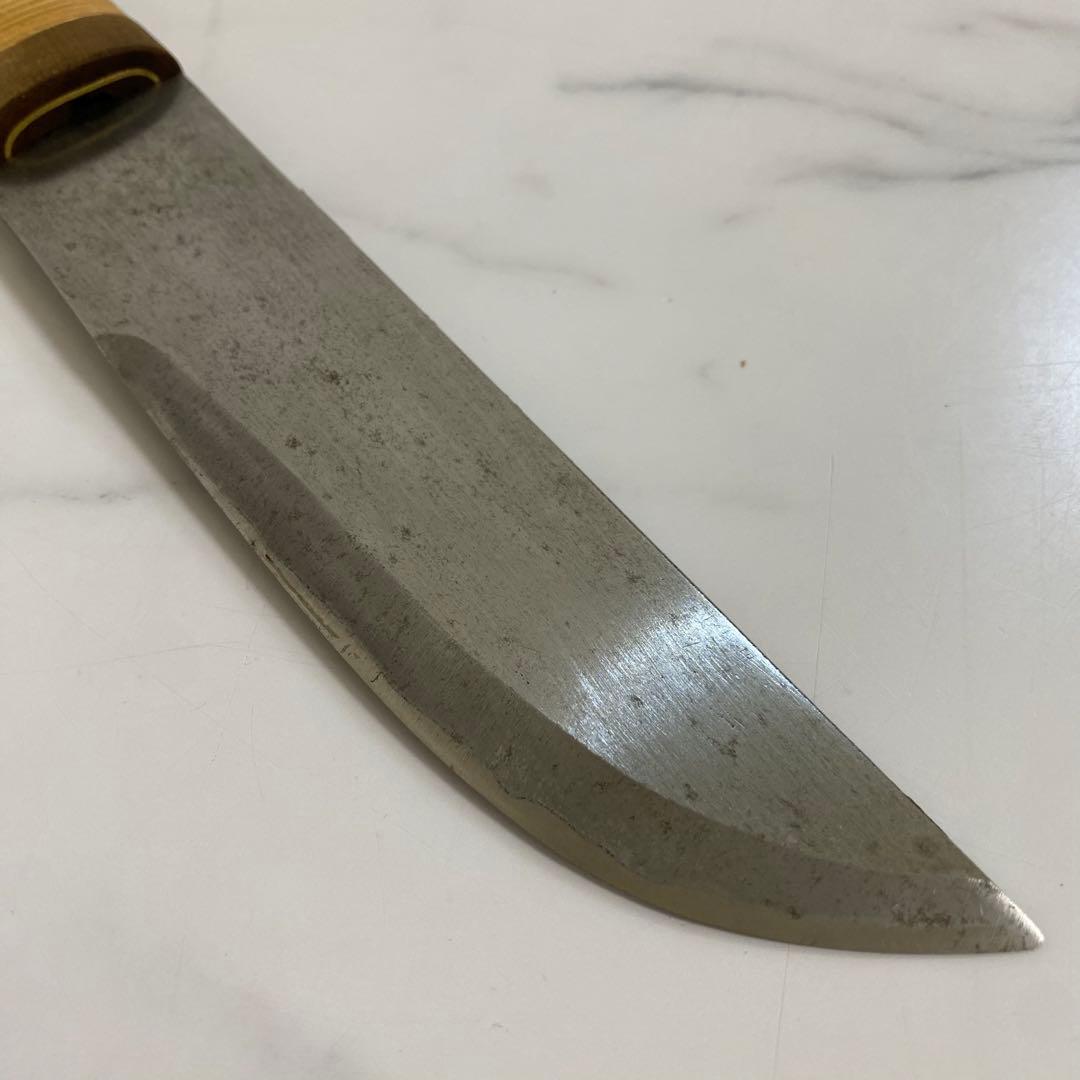 一点物 池袋金子製 　塗師屋包丁　繰小刀 刃渡り約14㎝　短刀