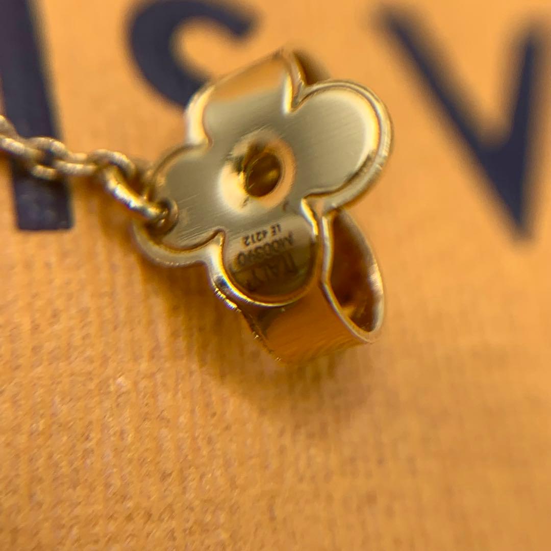 【美品】ルイヴィトン　ピアス　片耳　オシャレ　フープ　チェーン　 M00390