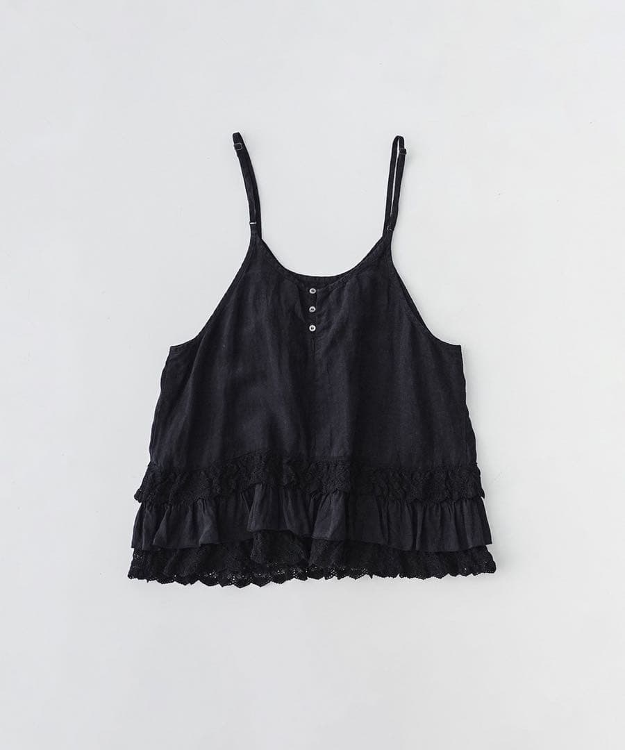 今期新品⭐︎ネストローブ⭐︎ リネンレースヘムキャミソール