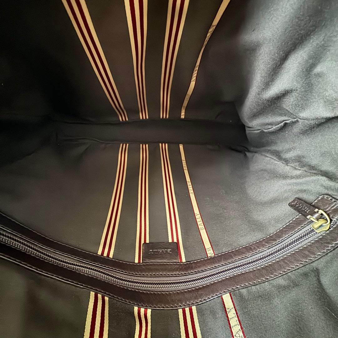 【バリー】トートバッグ　ビジネスバッグ レザー　ダークブラウン 鍵付き　A4