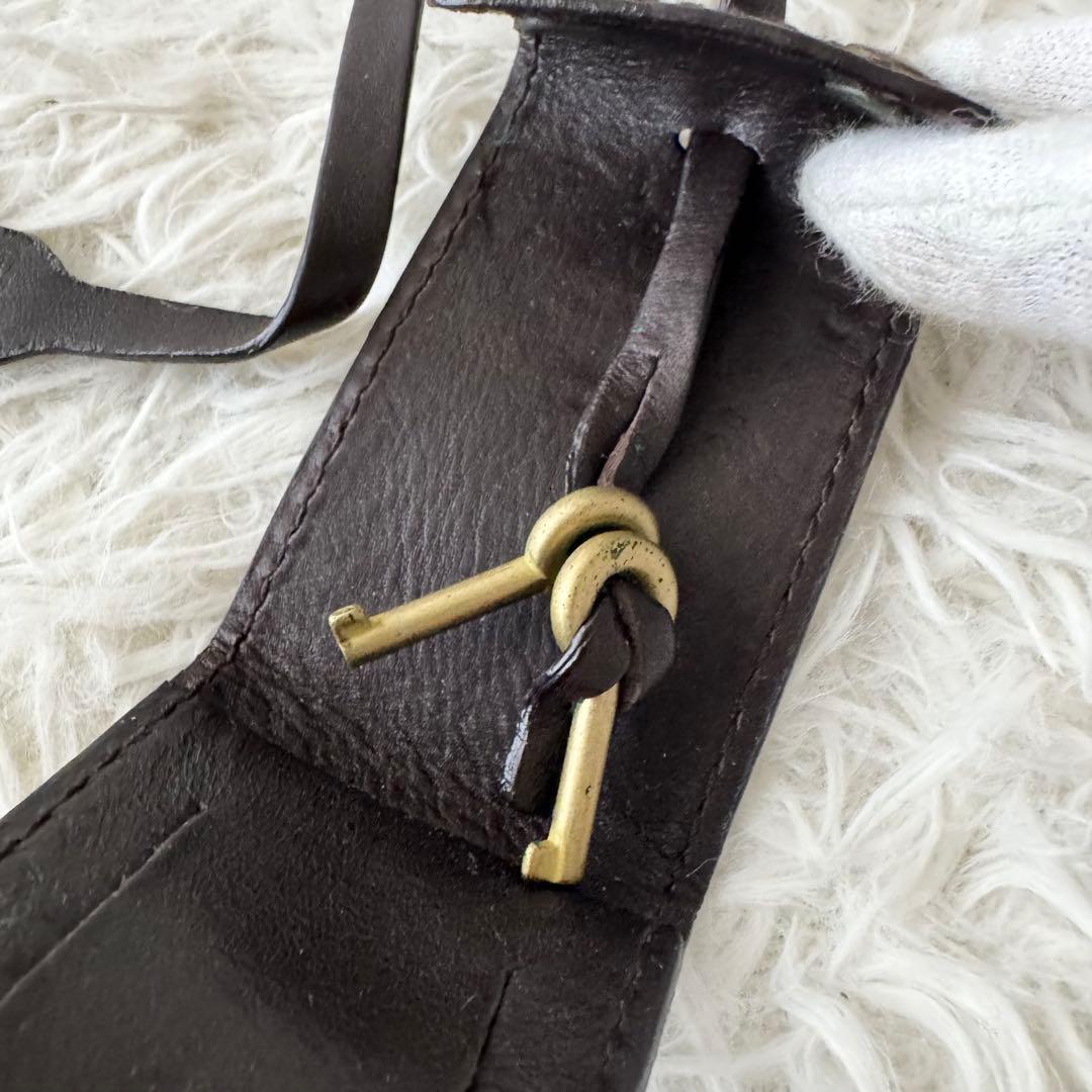 【バリー】トートバッグ　ビジネスバッグ レザー　ダークブラウン 鍵付き　A4