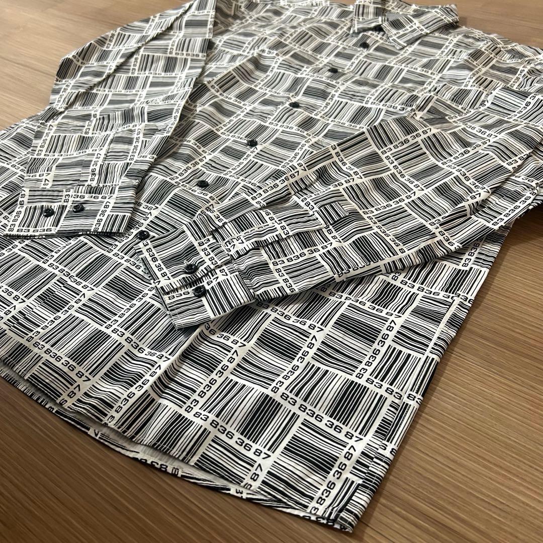 ヴェトモンVETEMENTS バーコードモノグラム　シャツ　XSサイズ　美品
