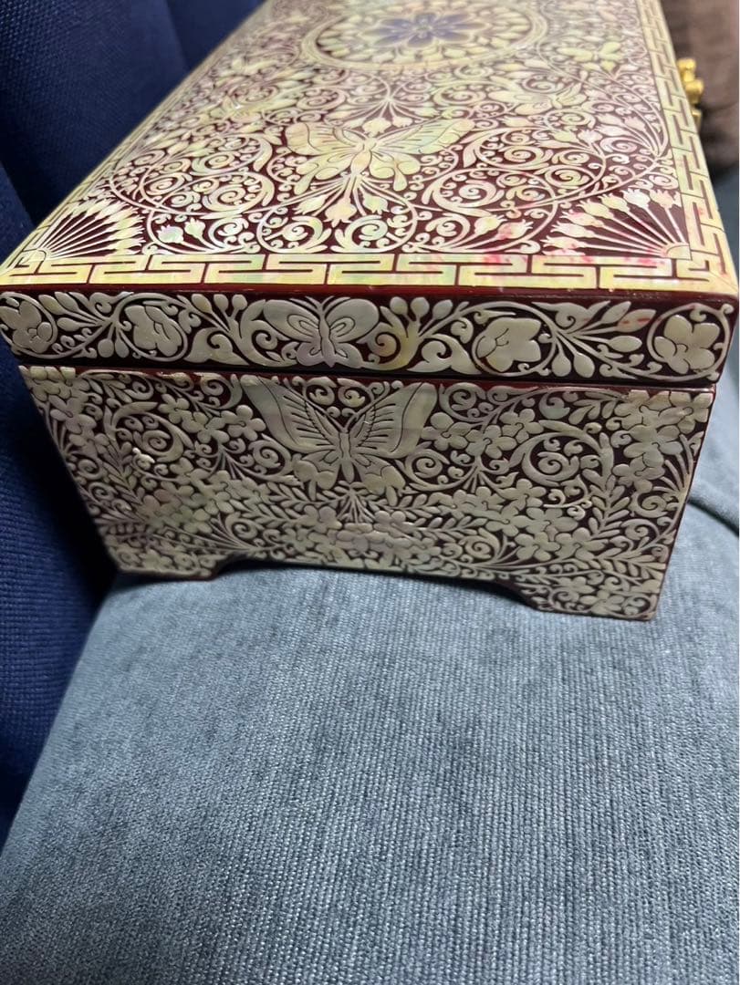 美品！ 螺鈿細工 蝶々 ジュエリーボックス