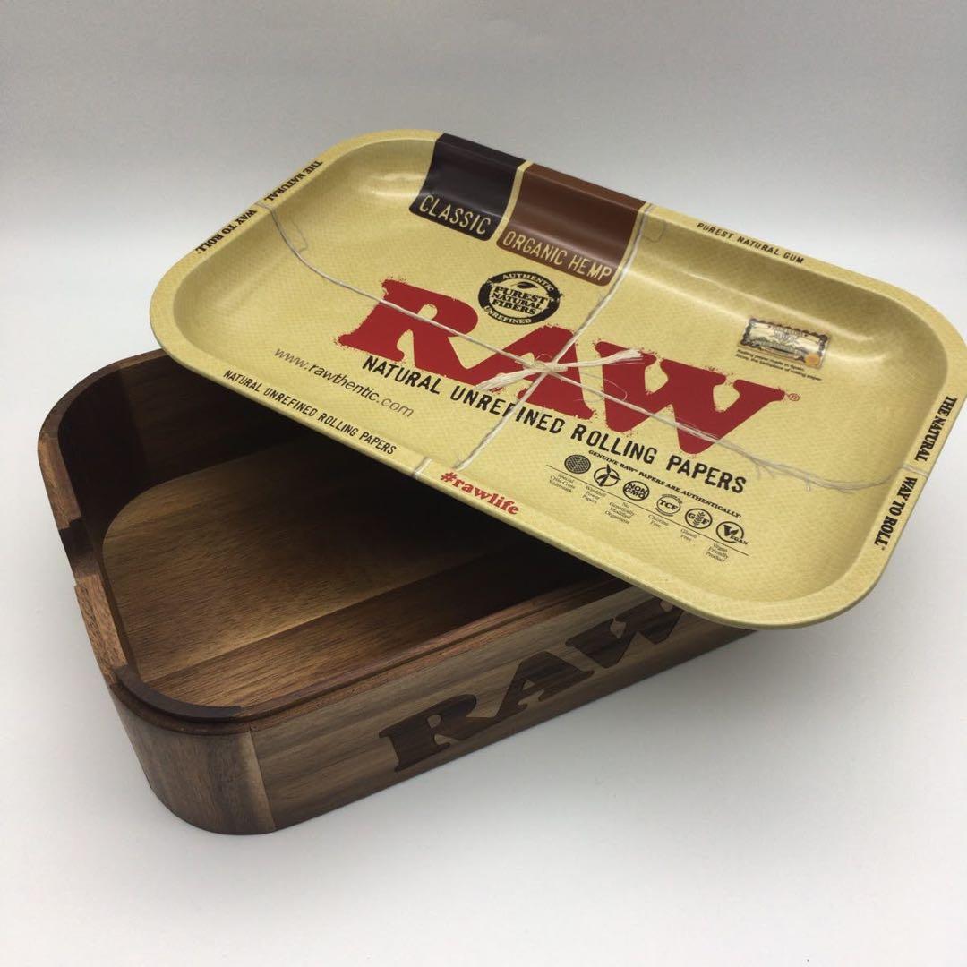 RAWキャッシュBOX★金属トレイ★ペーパー★ロウ★ボング★パイプスクリーン