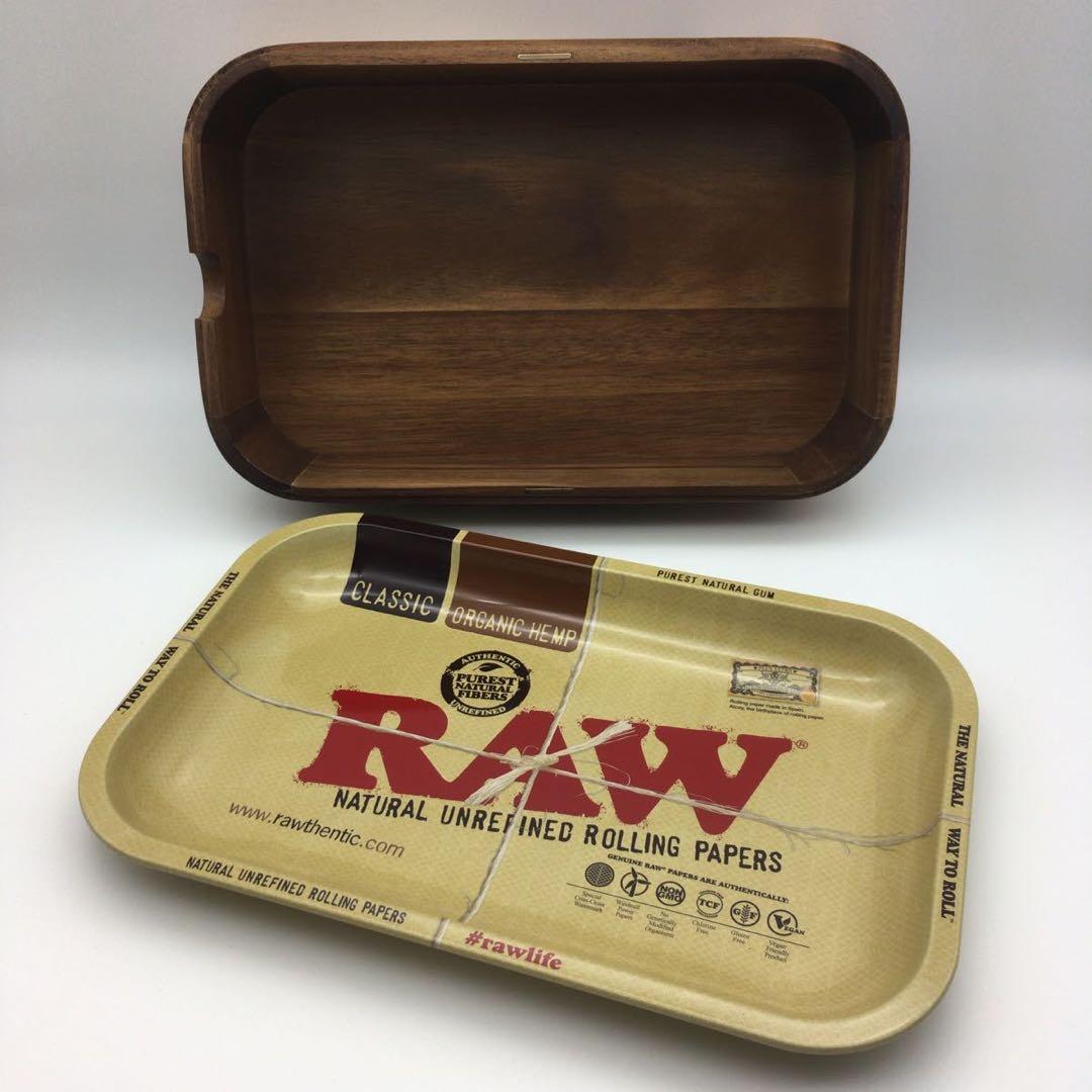 RAWキャッシュBOX★金属トレイ★ペーパー★ロウ★ボング★パイプスクリーン