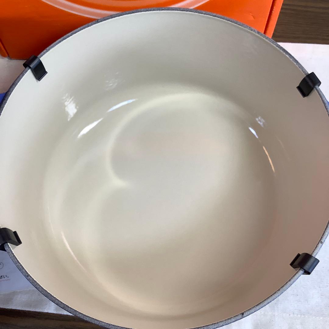 【未使用品】ルクルーゼ ココット・ロンド 24cm コバルトブルー