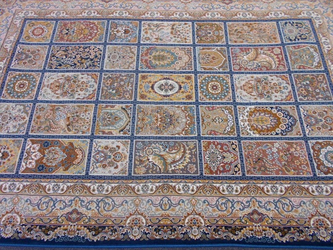 225万ノット！超高密度織 絨毯！本場 イラン産150×225cm‐200261