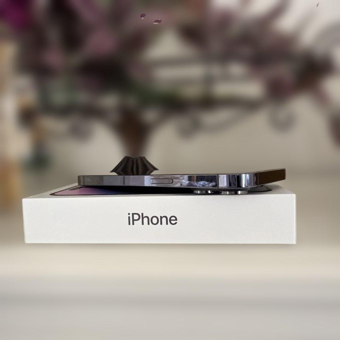 【美品］iPhone14pro Deep Purple 256GB パープル