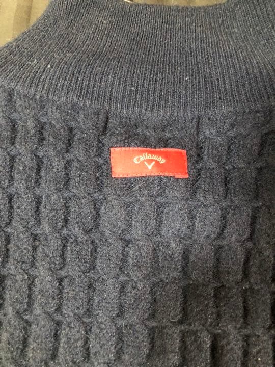 キャロウェイ カシミヤ100% ブルゾンニット