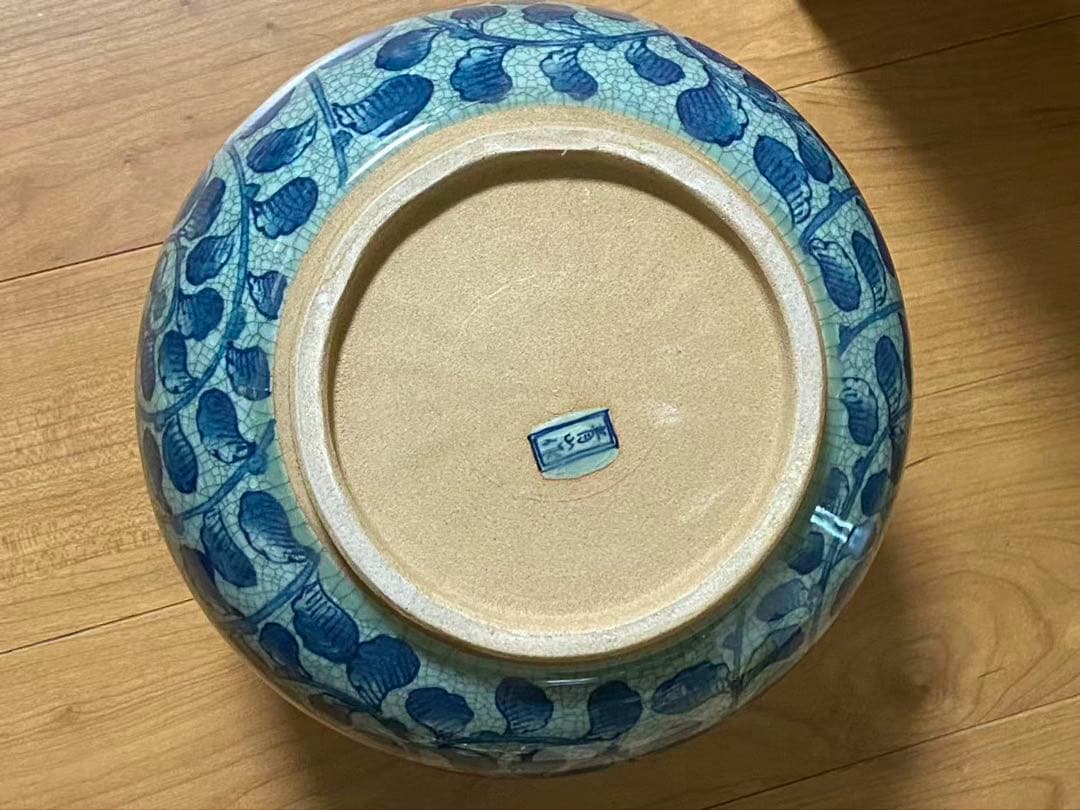 有田燒 伝統の染錦牡丹唐草花瓶 壺 時代物