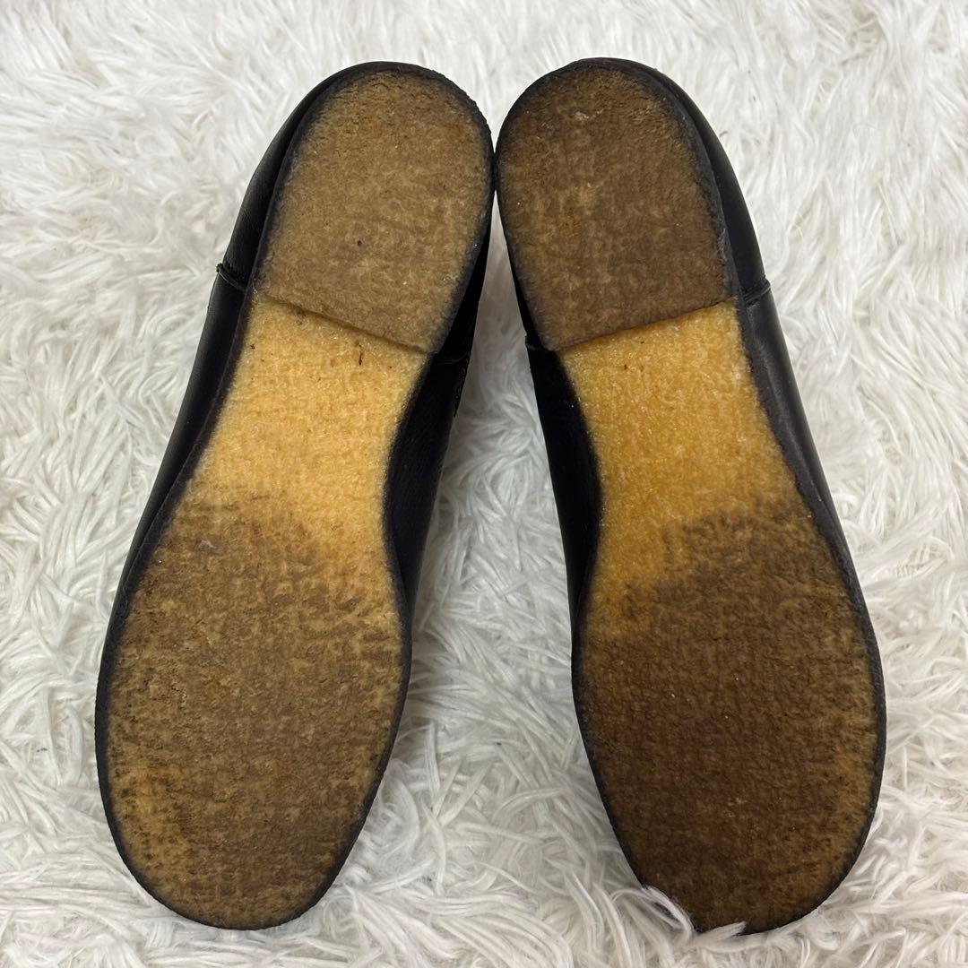 ✨美品✨SAYA(サヤ)本革 ショートサイドゴアブーツ　ブラック　23cm