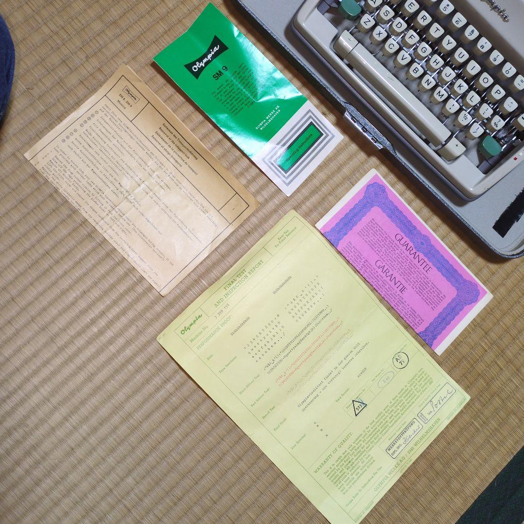 ★超絶レア美品★SM9オリンピア★ビンテージコレクターズアイテム★タイプライター