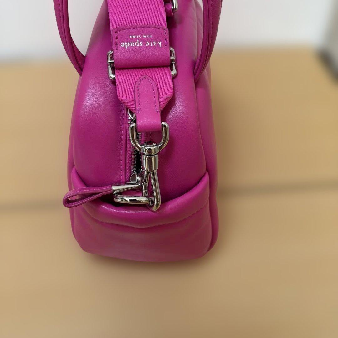 美品ケイトスペード 2wayハンドバッグ ショルダーバッグ ピンク　本革