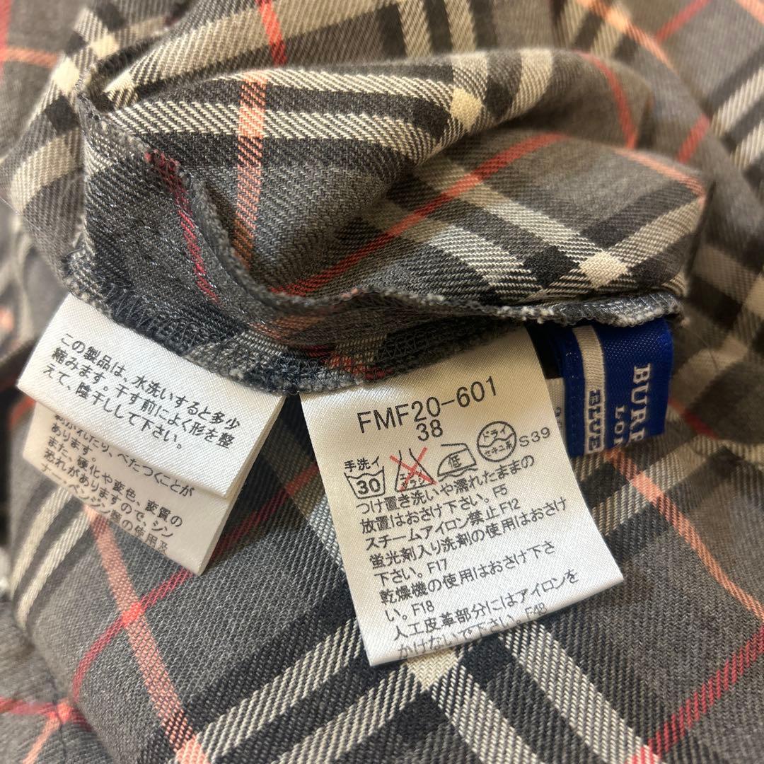 バーバリーブルーレーベル ノバチェック ワンピース 38 三陽商会　y2k