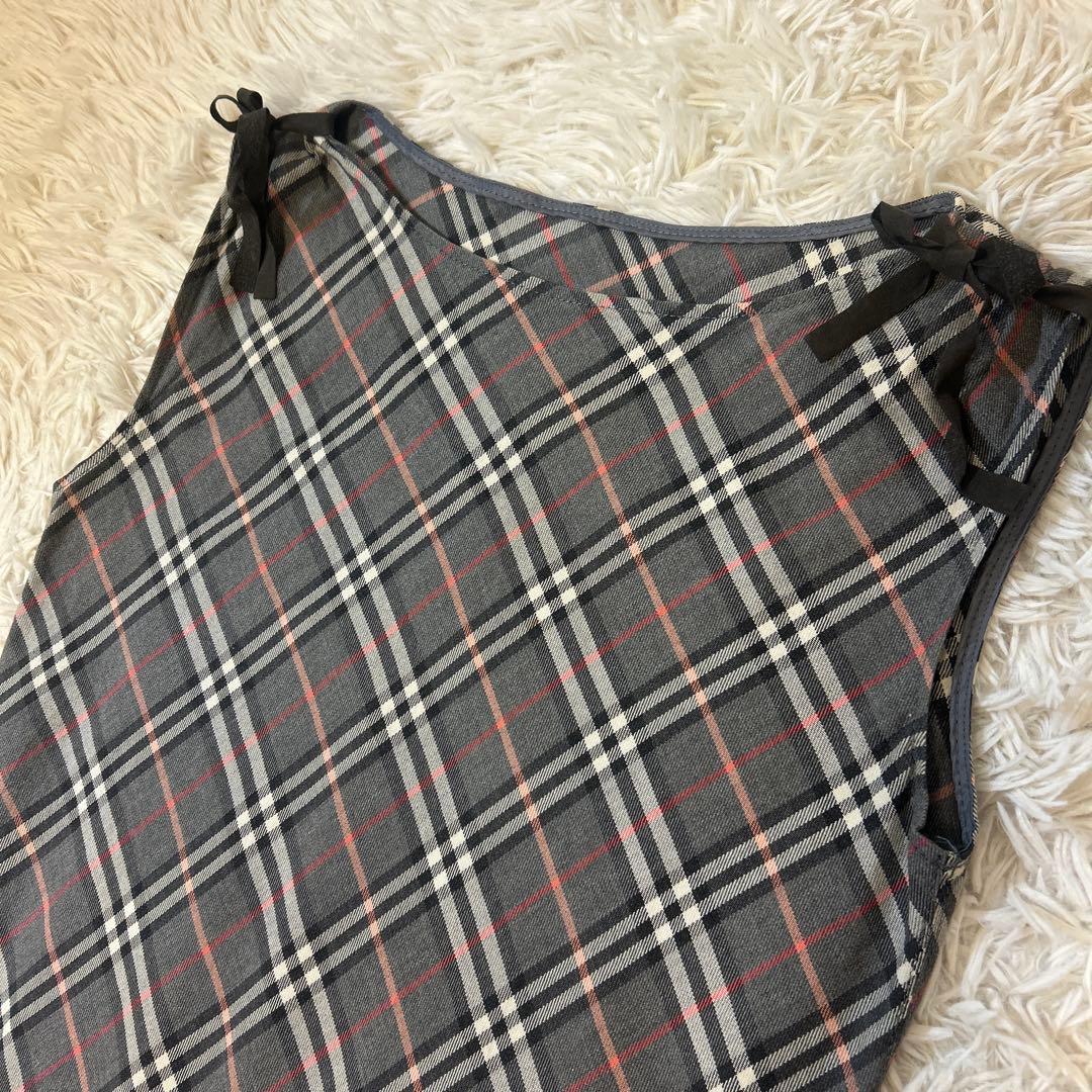 バーバリーブルーレーベル ノバチェック ワンピース 38 三陽商会　y2k