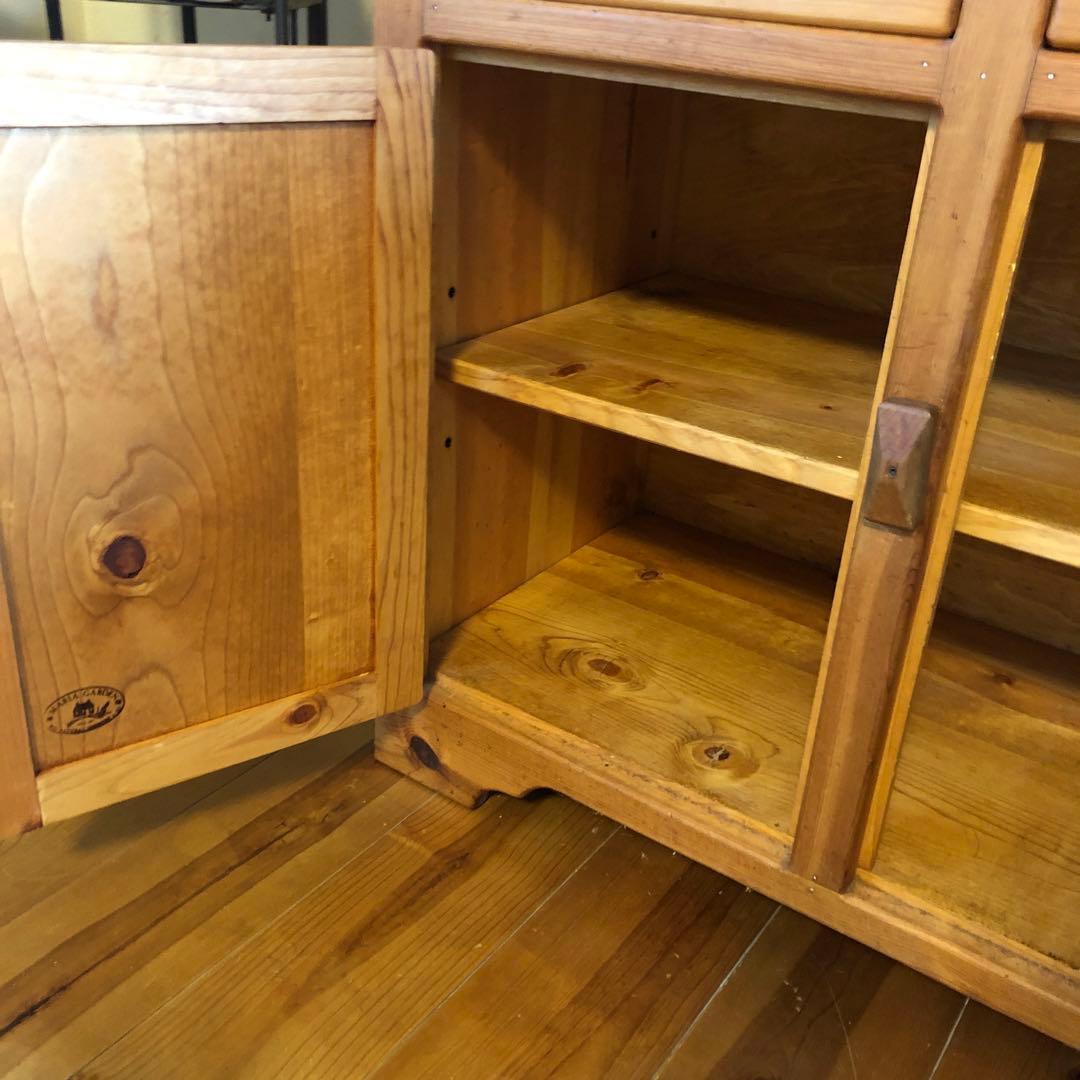 カップボード　ビンテージ　無垢材　120サイズ