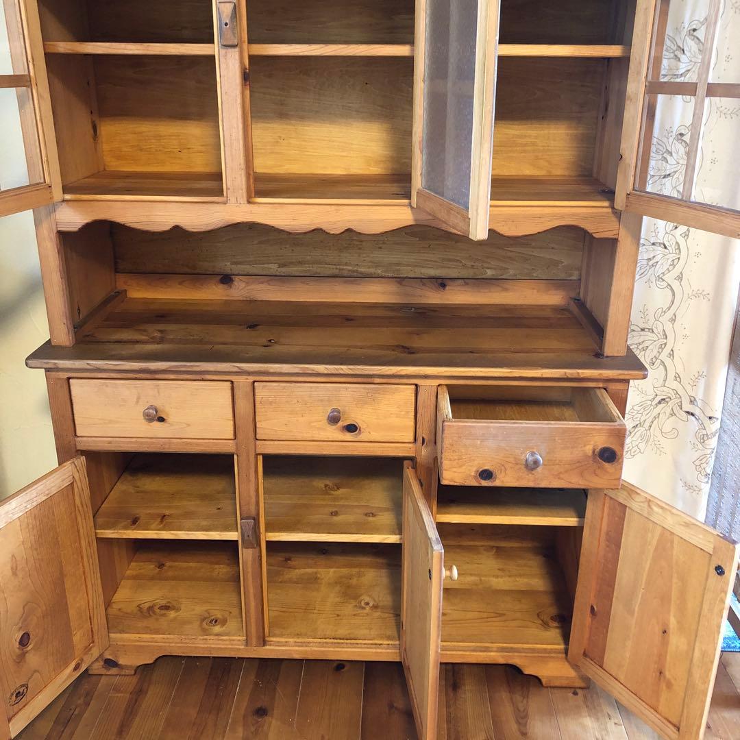 カップボード　ビンテージ　無垢材　120サイズ