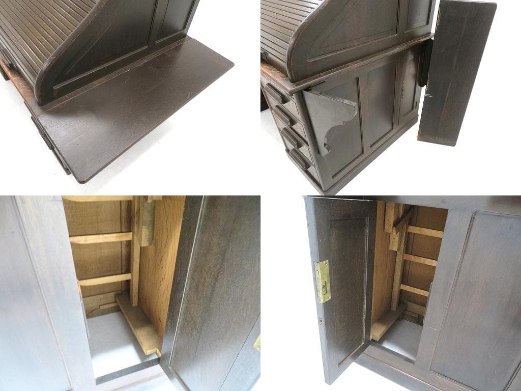 日本の古い　　書斎机　両袖机　和モダン　和製　アンティーク　店舗什器　カフェ