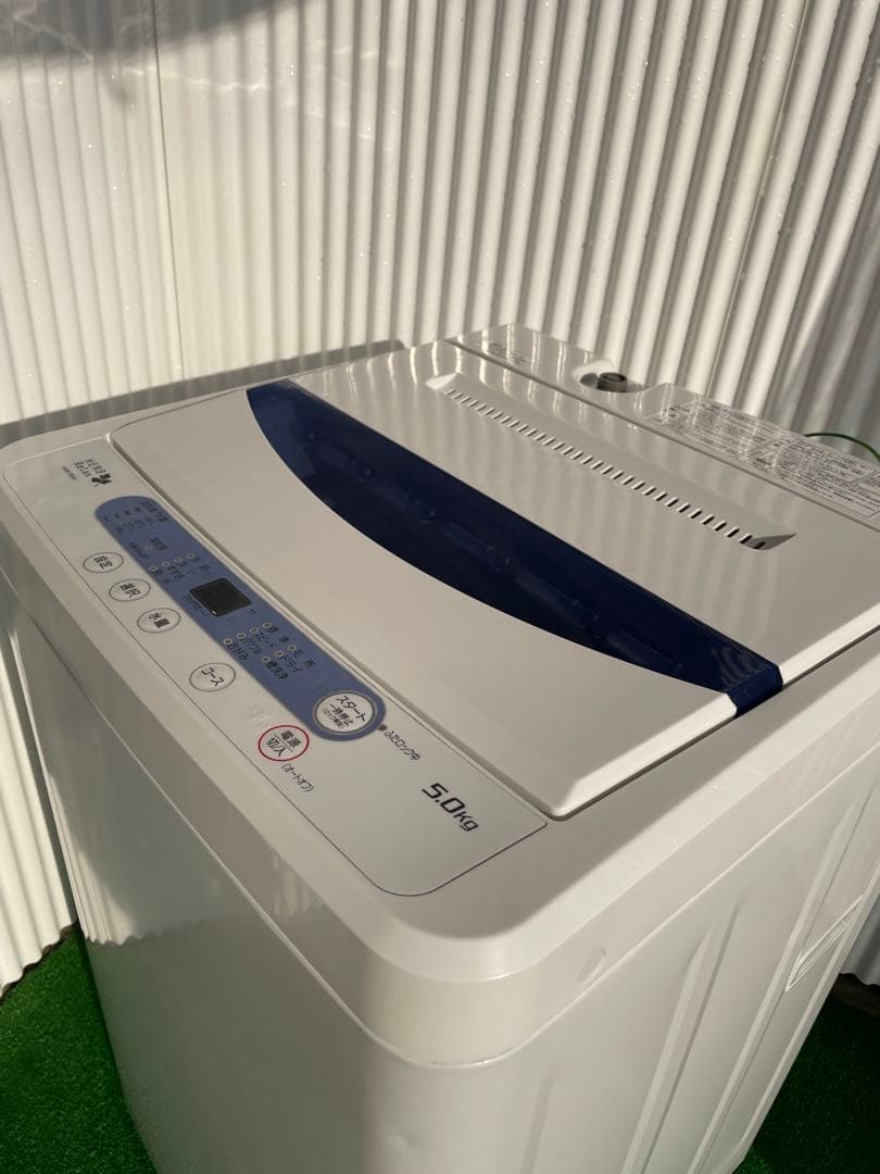 896 ヤマダ 風乾燥機能付き 5kg洗濯機 ホワイト コンパクト 一人暮らし