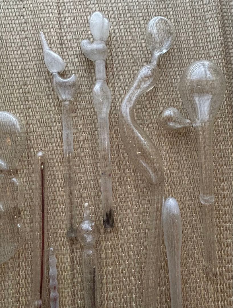 昭和レトロ ゴム風船型　吹きガラス ミッキー型　ネコ型　アヒル型　とろとろガラス