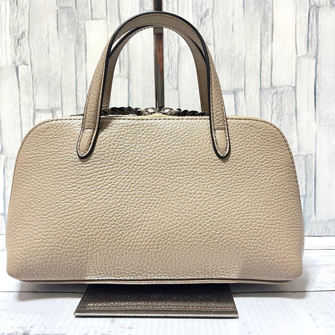 極美品 銀座和光 WAKO レザー 2way ショルダーバッグ ベージュ