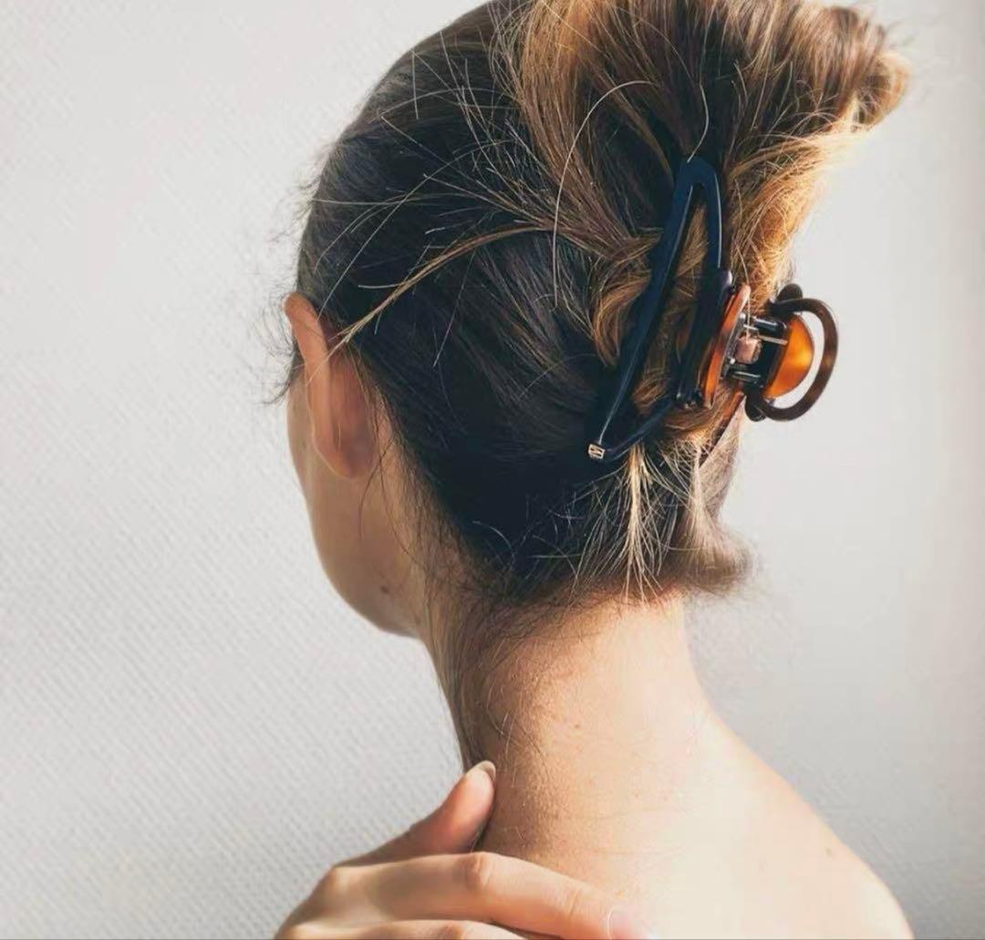 【新品未開封】アレクサンドル ドゥ パリ クリップ ブラウン べっ甲柄　M