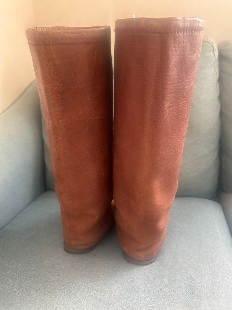 希少zuccaズッカ初代ナウシカブーツ　パンツブーツ　ルーズ　ブラウンMサイズ