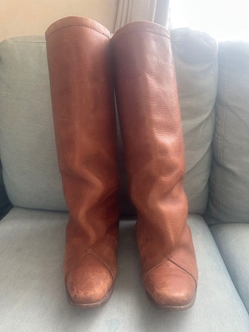 希少zuccaズッカ初代ナウシカブーツ　パンツブーツ　ルーズ　ブラウンMサイズ