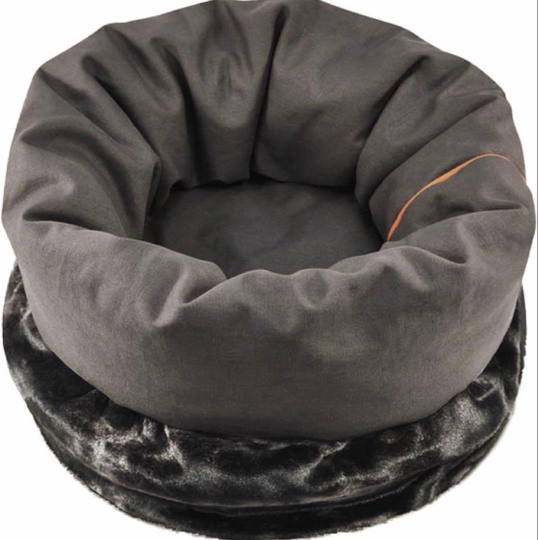 P.L.A.Y スナッグルベッド Ｌサイズ　チャコールグレー　ペット用ベッド