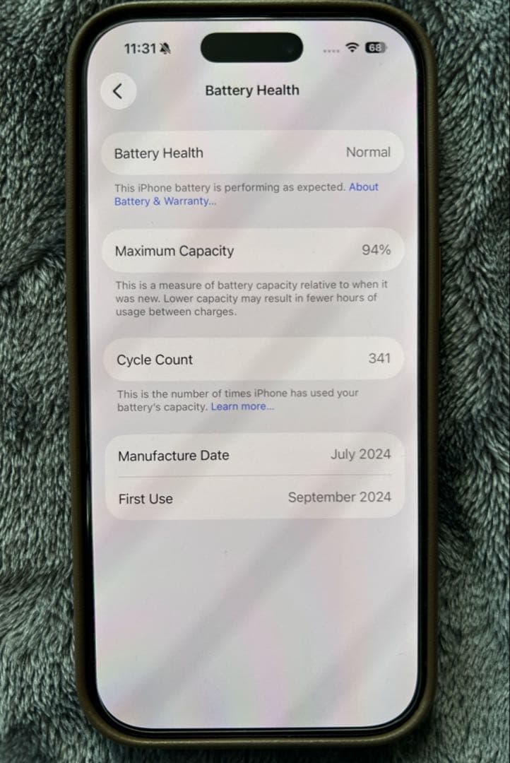 【北米版】iPhone16Pro256GB