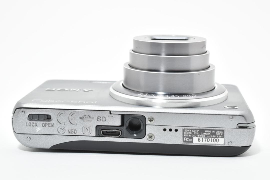 【美品】SONY Cyber-shot DSC-WX100 シルバー　動作確認済